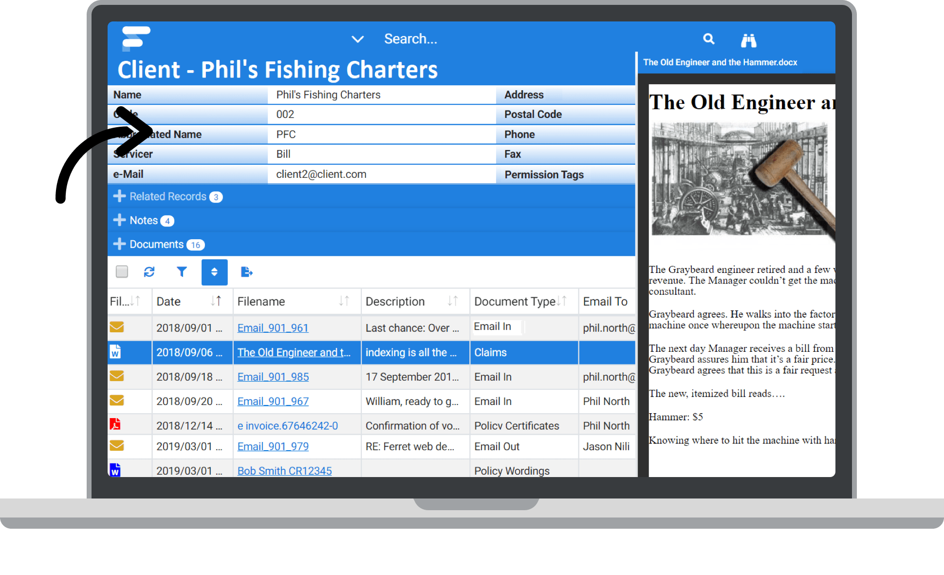 Manage your business information