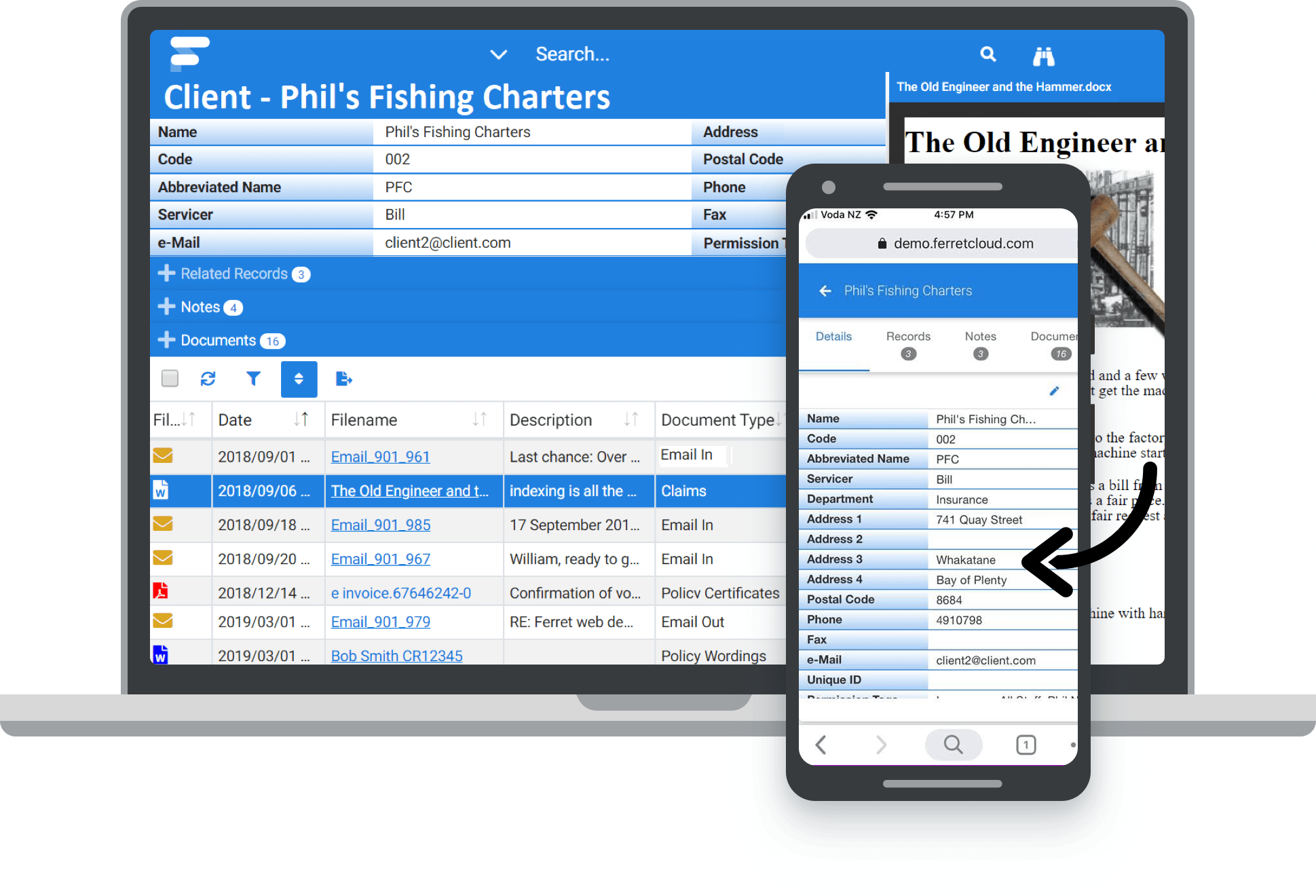 Access your information anywhere